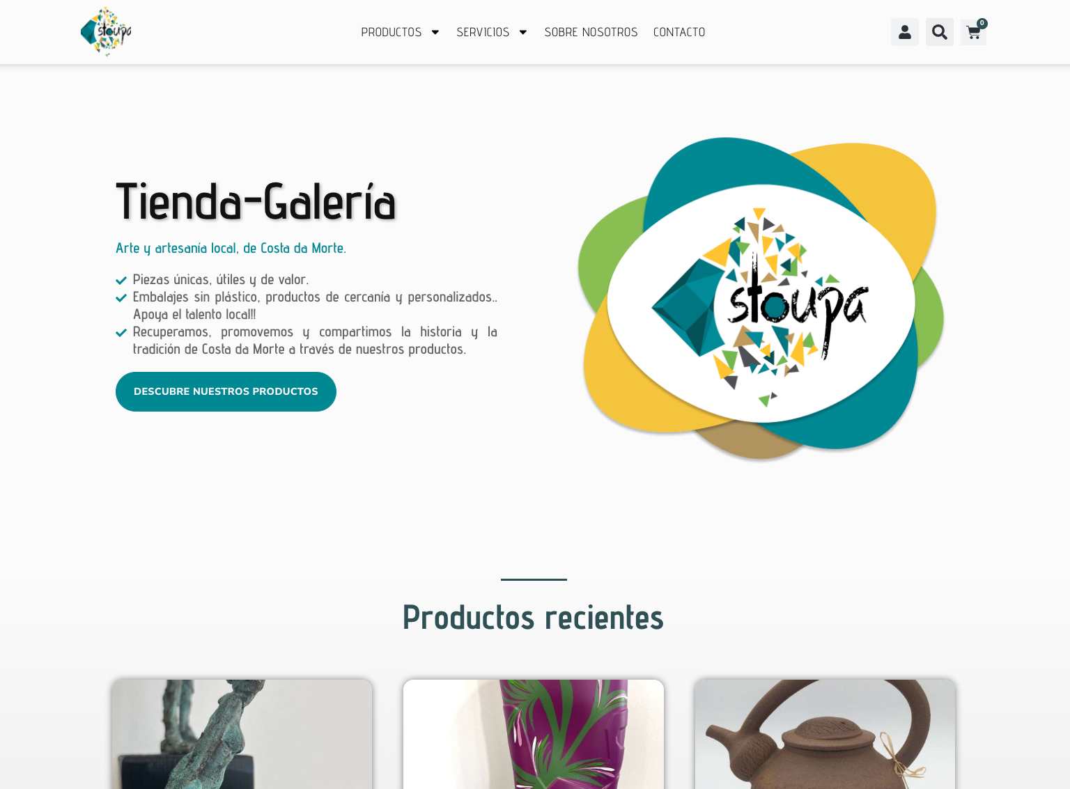 Captura de pantalla web Stoupa